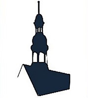 Schattenriss von Glückenturm und Dach